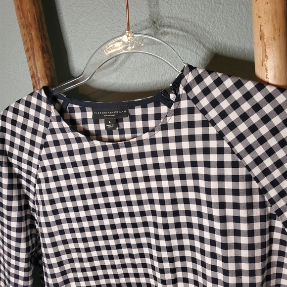 Victoria Beckham for Target check peplum top - Picture 5 of 14